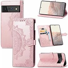 CWZ   Compatible with Google Pixel 6 Pro  PU  for Google Pixel 6 Pro Rose Gold