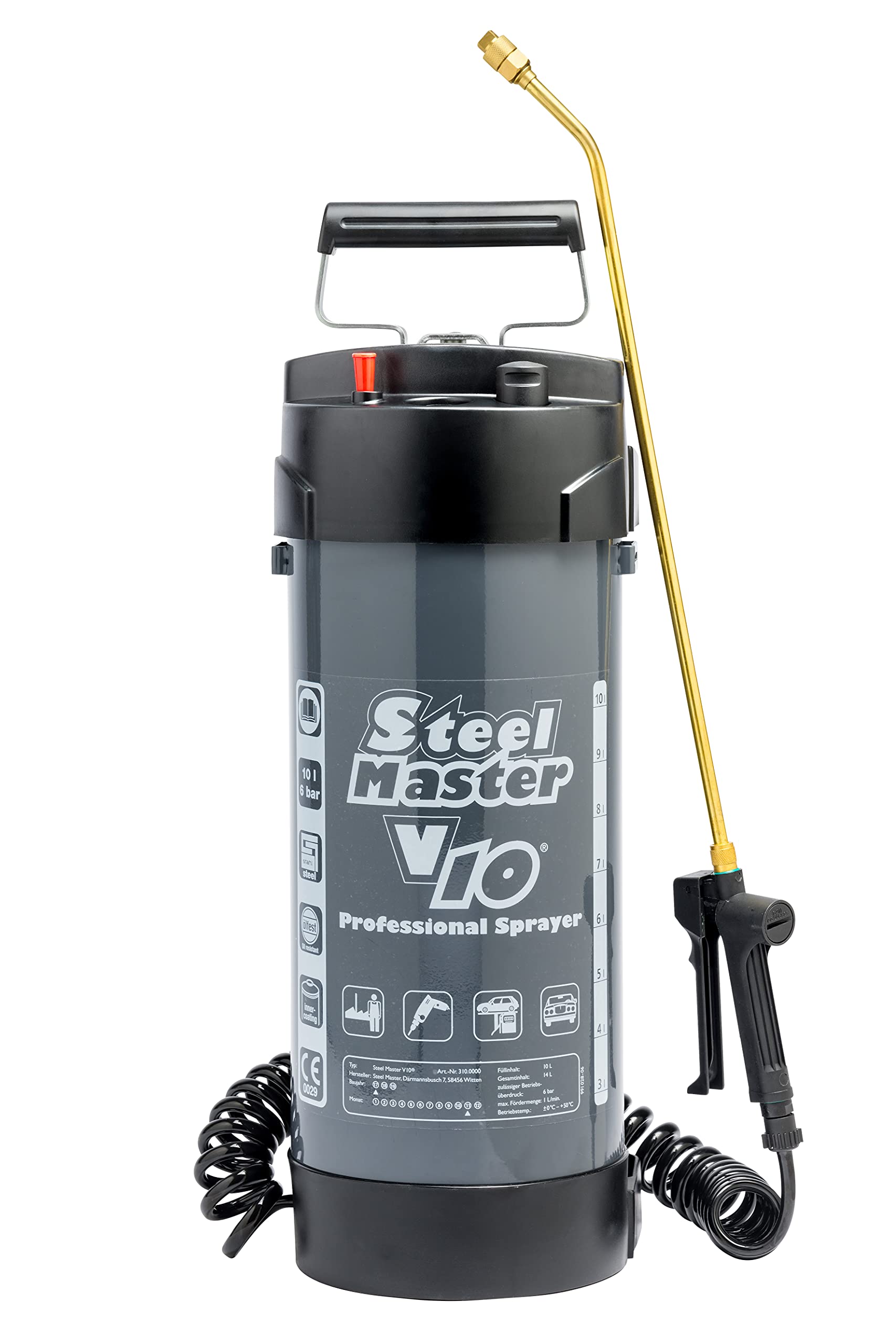 GLORIA SteelMaster Pressure Sprayer 10 L