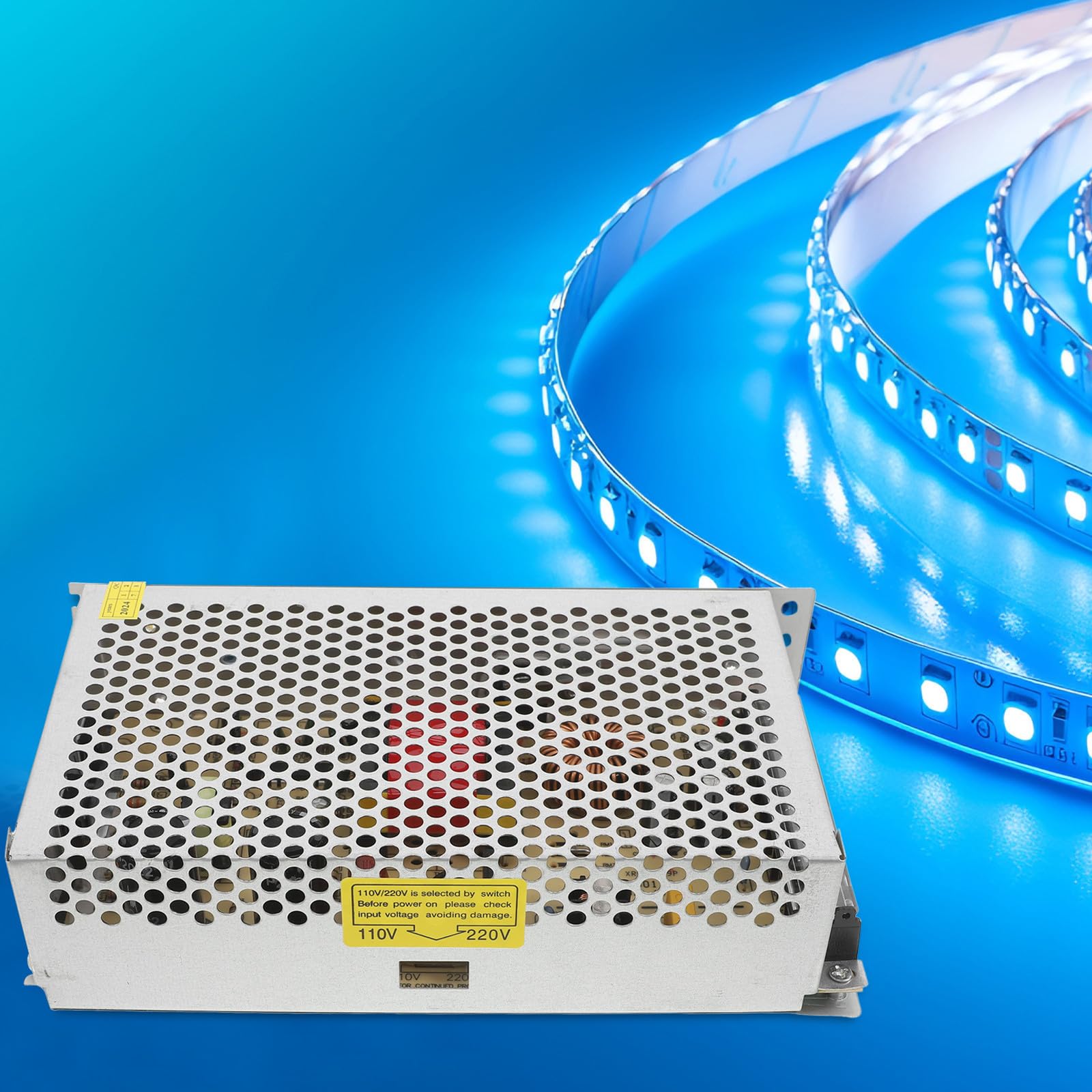 Gadpiparty Adaptador de Alimentación Conmutada 250w 24v 10a de Hierro Plata