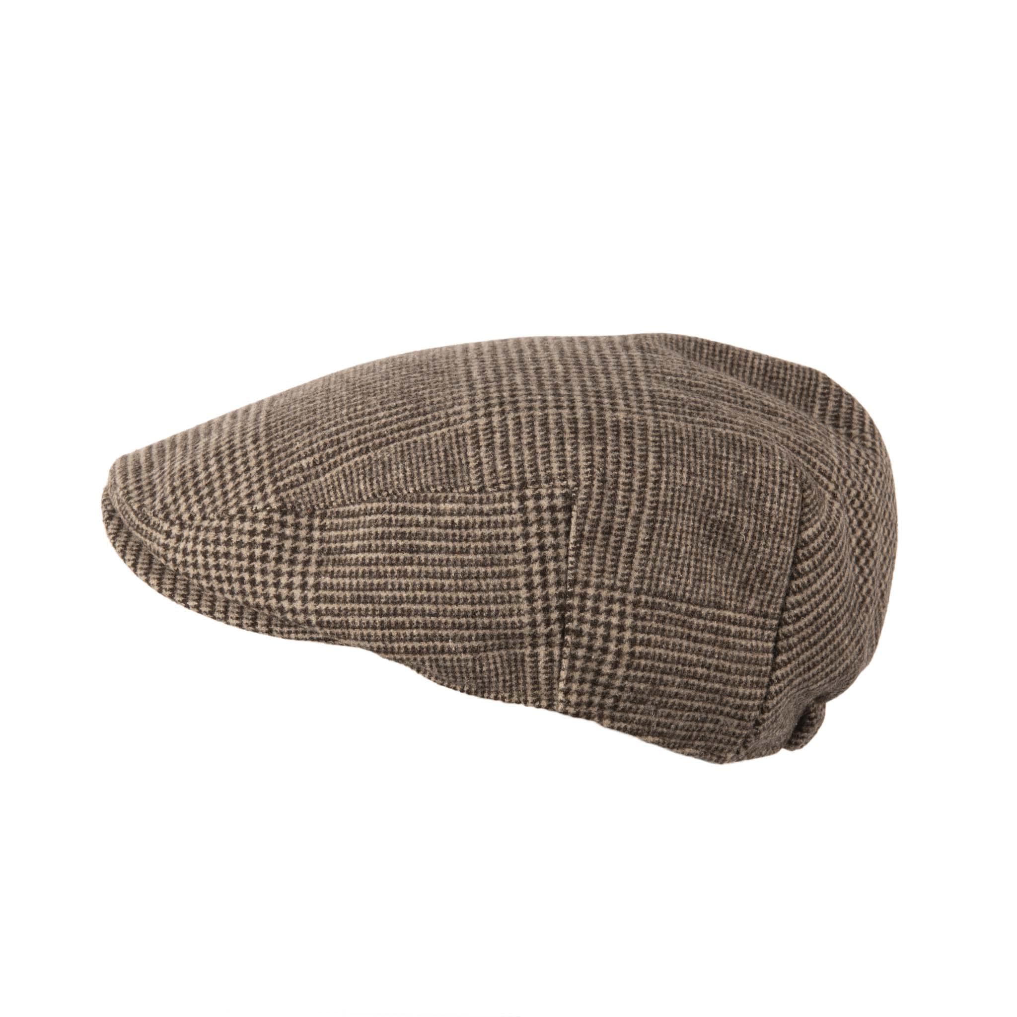 Heritage Traditions Unisex Camel Tweed Flat Cap Prince Of Wales Check (Camel)