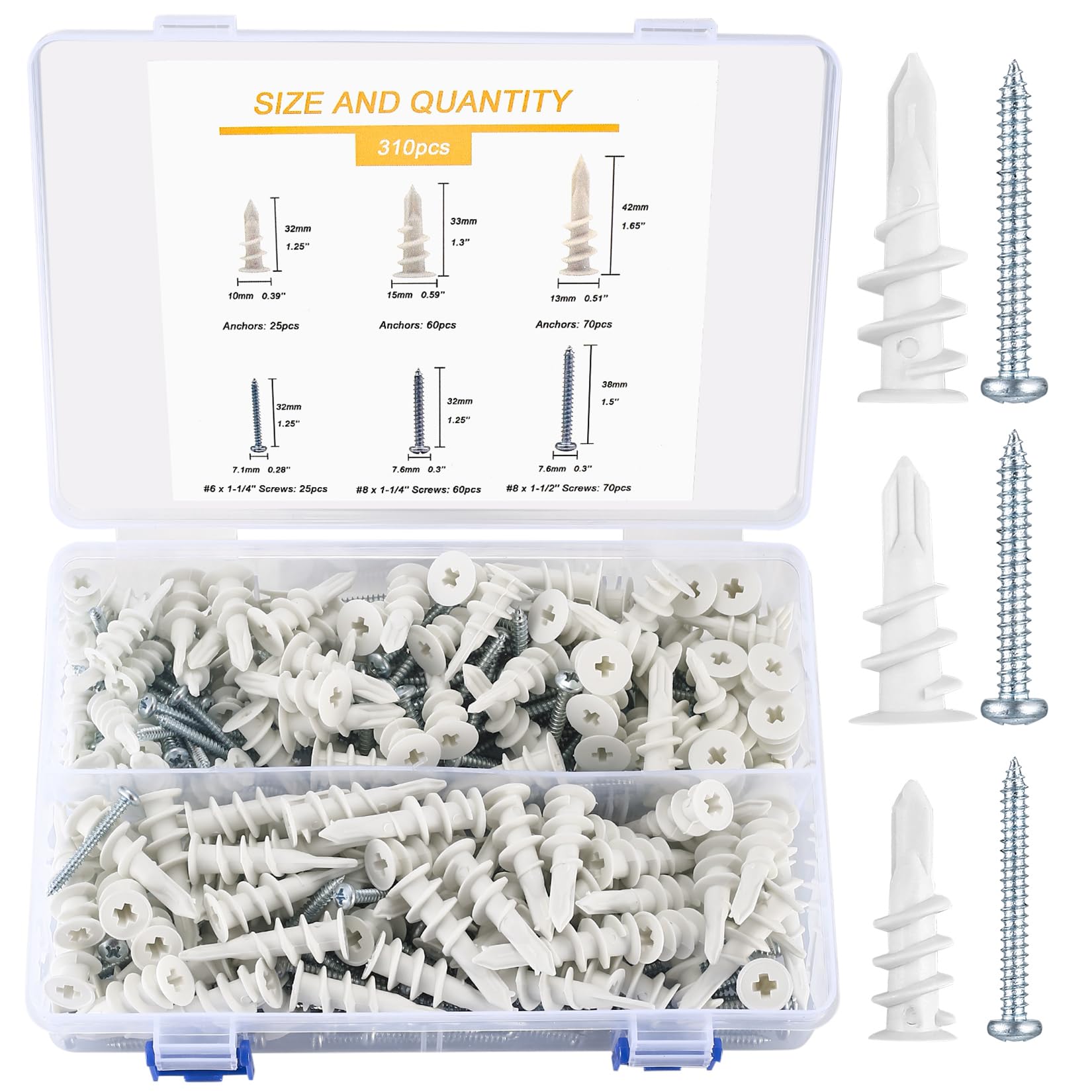 Set de 310 Chevilles et Vis