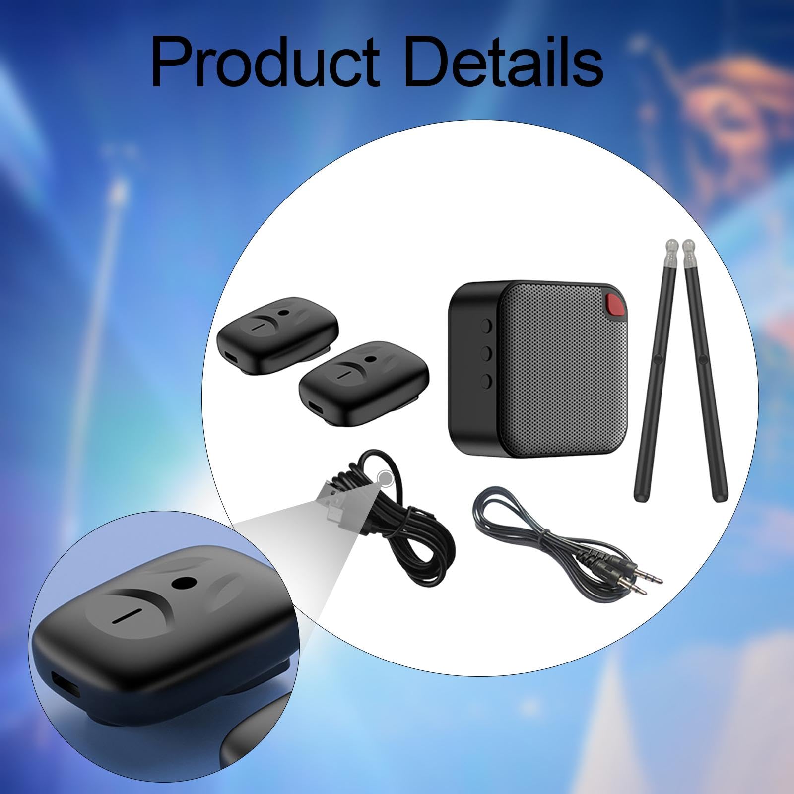 Batteria Elettronica Air Drumstick per Amanti Della Musica, E Principianti