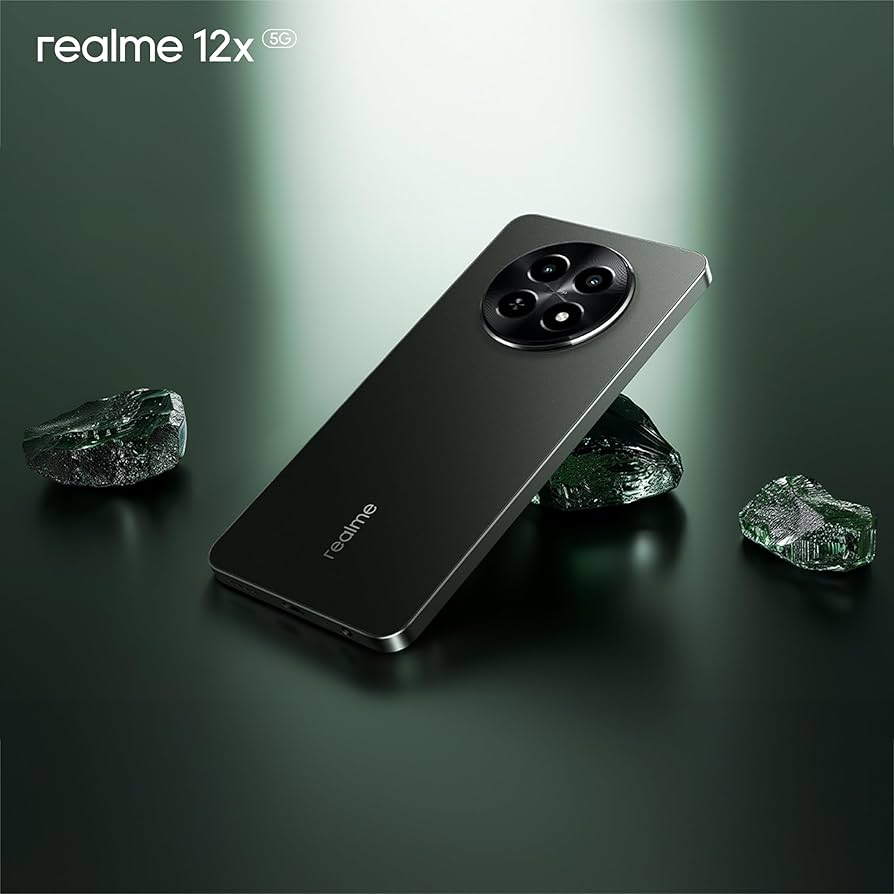 realme 12x 5G 256GB 8GB Glowing Black INT+NFC: Buy Online at