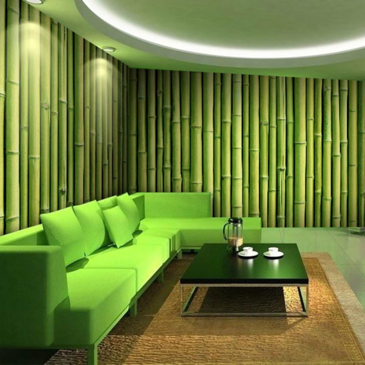 LEDHOLYT Green Bamboo Self-Adhesive Wallpaper Waterproof Old Furniture Vinyl Stickers Wooden Door Wardrobe Desktop PVC Wall Papers Seamless Self Adhesive Wallpaper Roll New (45 x 500 cm) (B0DGG78B99) Amazon Price History, Amazon Price Tracker
