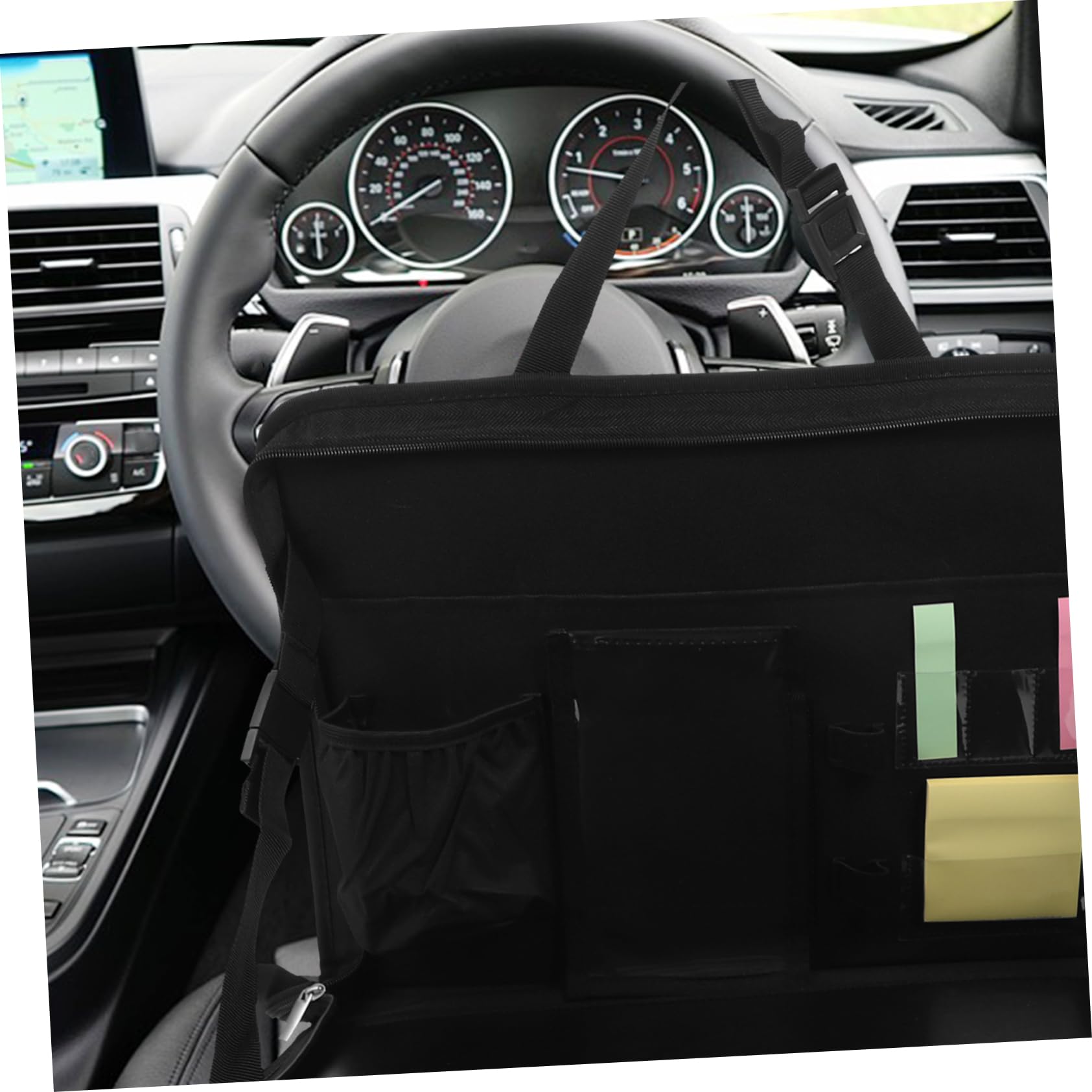 Tavolo Pieghevole Per Auto - Per Volante O Sedile Posteriore, Vassoio 33x26 Cm, Per Laptop, Cibo, Supporto Da Viaggio