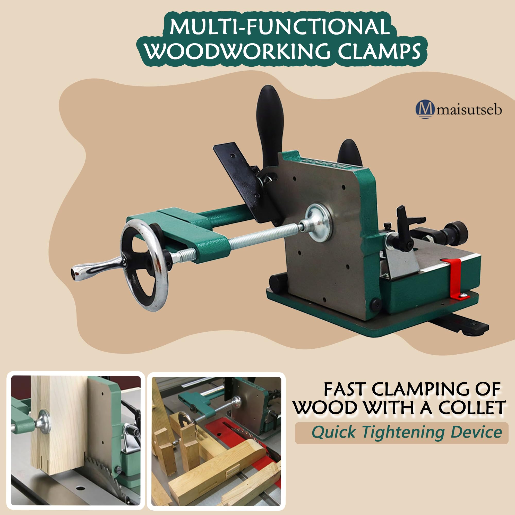 Abrazaderas de carpintería multifuncionales para carpintería para sierras de mesa de carpintería