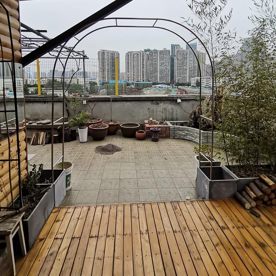 Łuk ogrodowy na wesele, balkon i dekorację zewnętrzną, altana różana do trawnika i tarasu (260 x 240 cm) idealna na imprezy i uroczystości