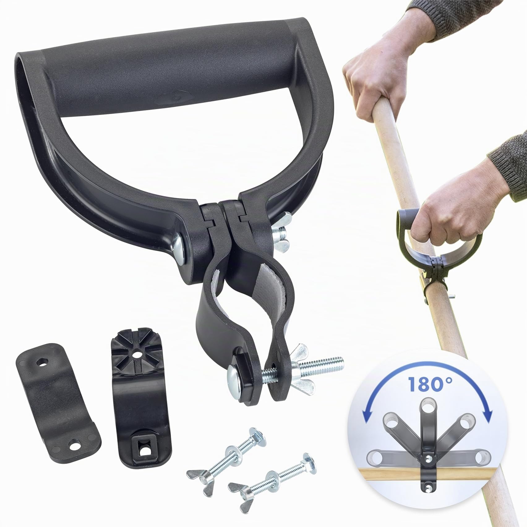 Maximex Poignée universelle pivotante à 180° pour faciliter le travail et protéger les articulations et le dos