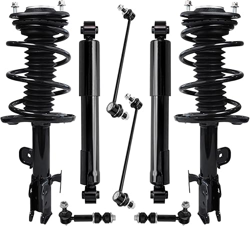 Miniatura 226 de Detroit Axle - Kit de puntales delanteros de 6 piezas para Chevrolet Aveo Aveo5 Pontiac G3 Wave, barra estabilizadora, varillas de acoplamiento