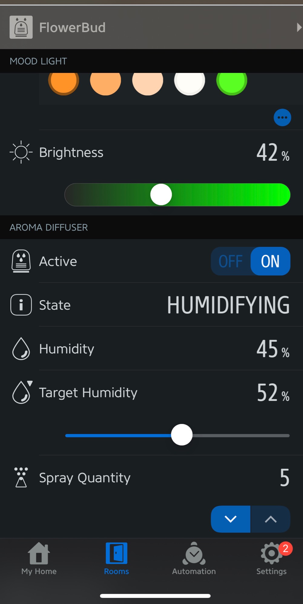 FlowerBud is a nice Lamp/Diffuser that supports HomeKit and overall is a great product