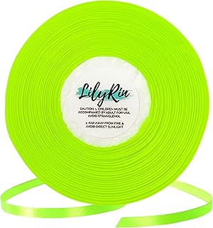 Key Lime Ribbon 1/4 Inches 36 Yards Satin Roll Perfect for Scrapbooking,...