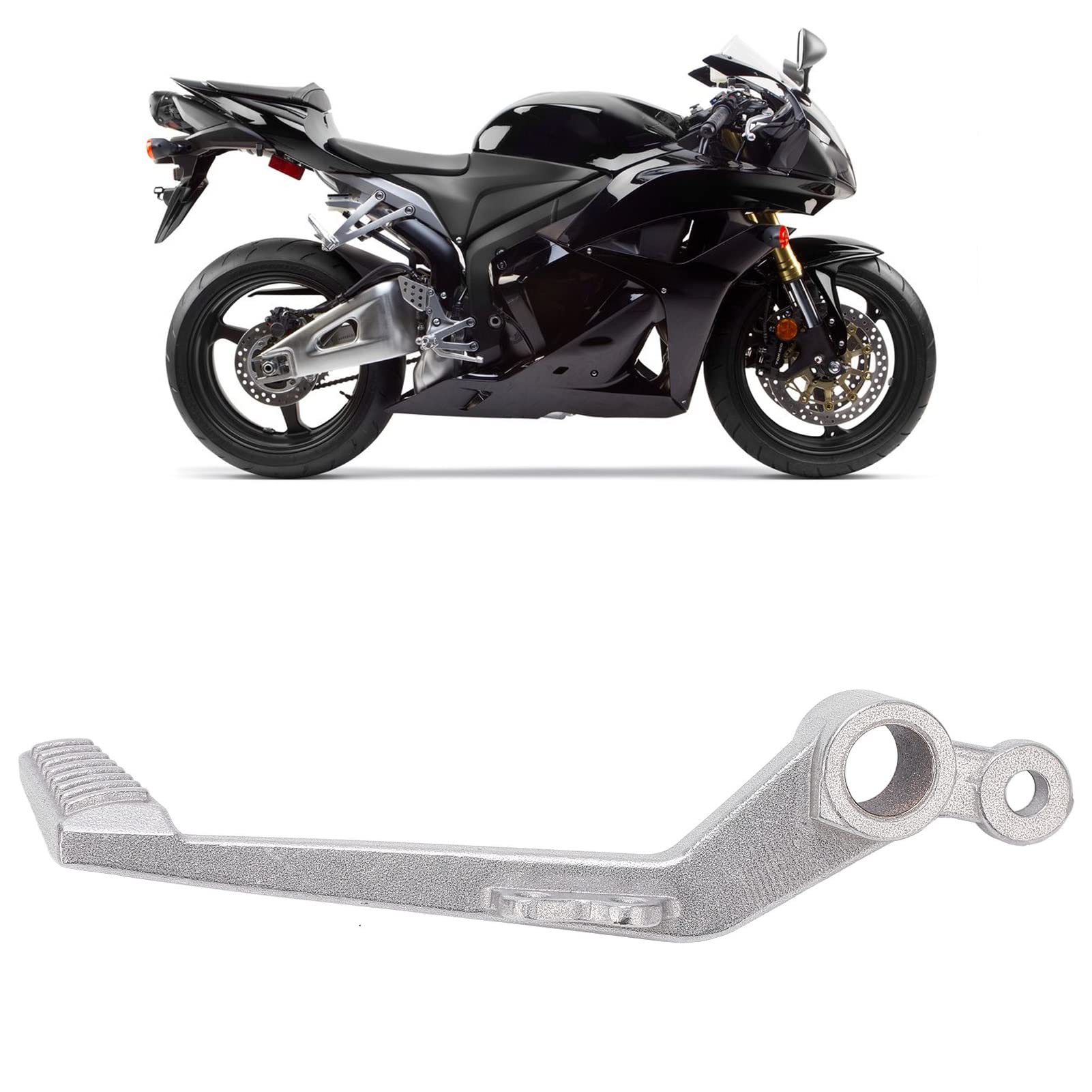 Leva Pedale Freno Posteriore In Alluminio Per Honda CBR 600 RR (2007-2012) - Ricambio Riparazione - 4