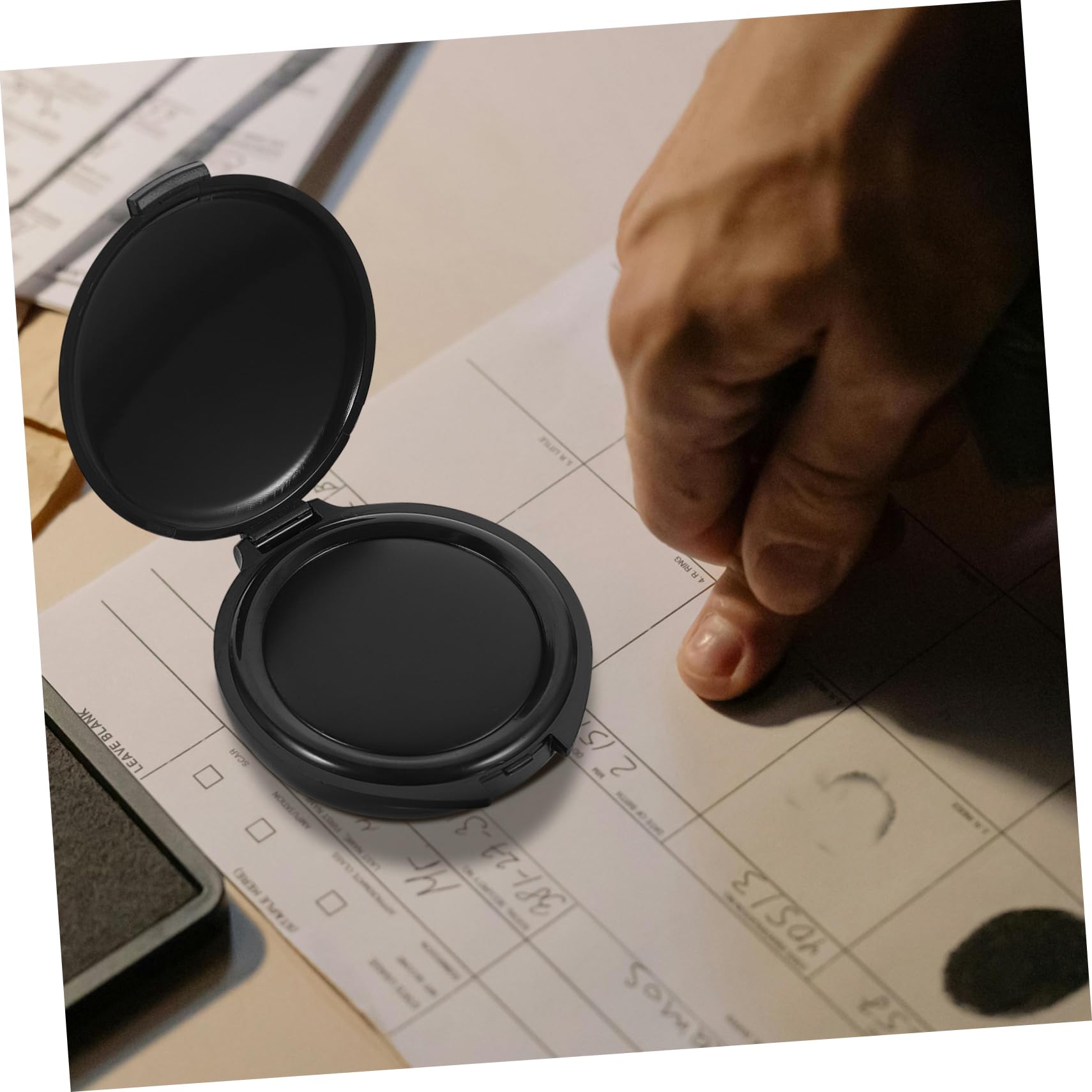 5 Piezas Portátil Almohadilla De Tinta Para Huellas Dactilares Almohadilla De Sello De Huellas Dactilares Almohadilla De Tinta Lavable Almohadilla De Sello Financiero Mini