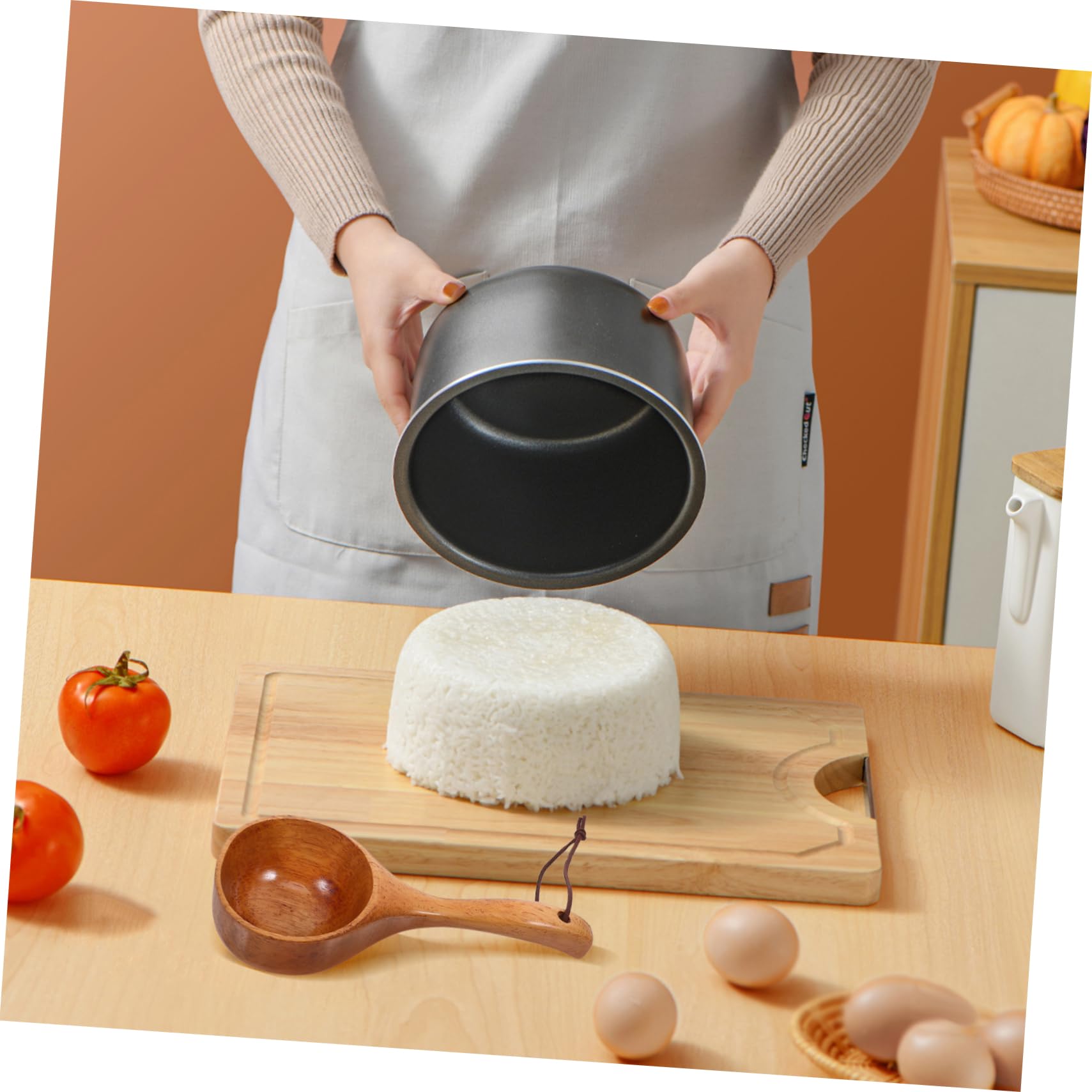 MAGICLULU 6 Pièces Cuillère à Riz Japonaise Louche De Bain Cuillère à Remuer à Riz Louche à Soupe à Bouillie Cuisson à Soupe En Bois