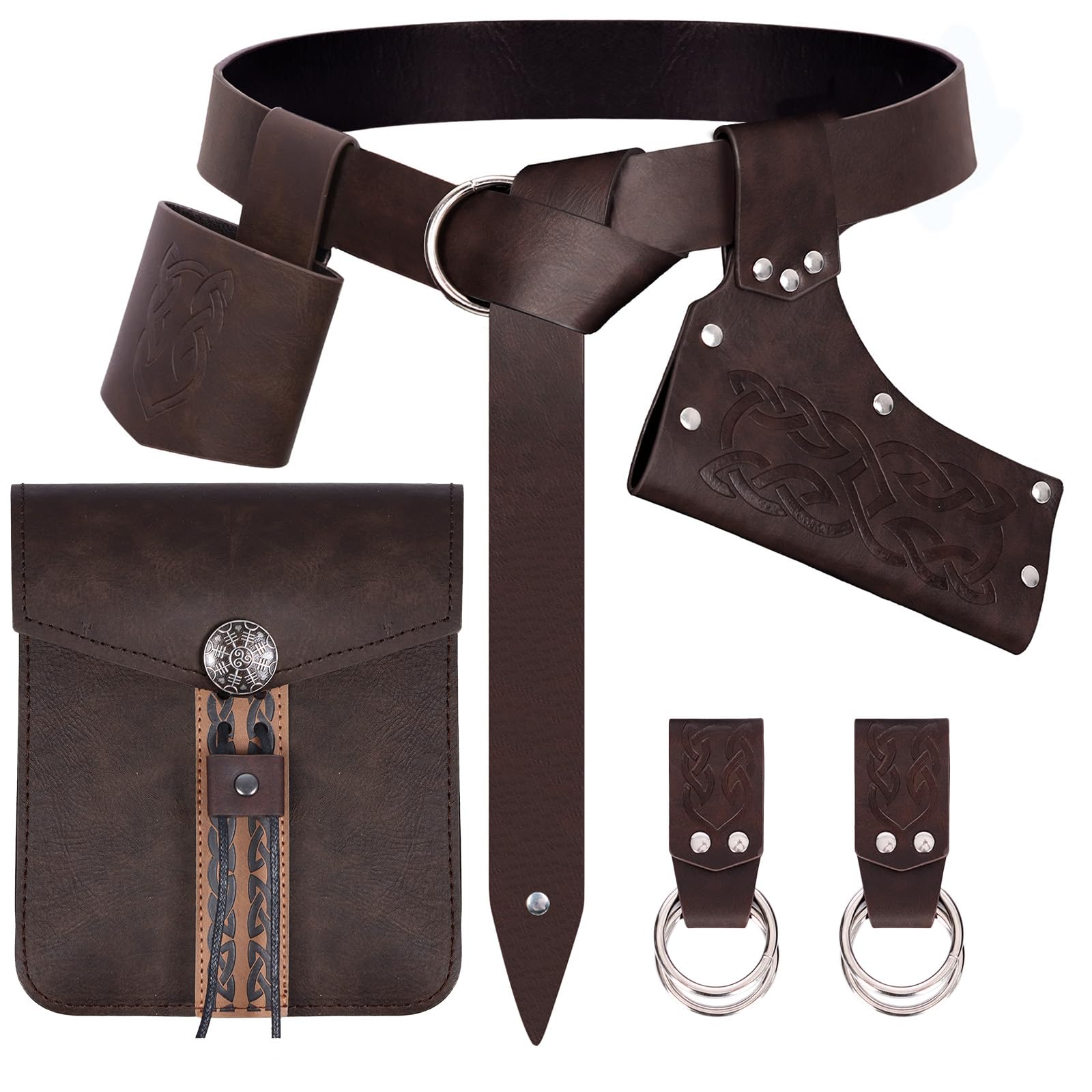 Medieval Renaissance Sword Belt Set - Pirate Costume Accessories