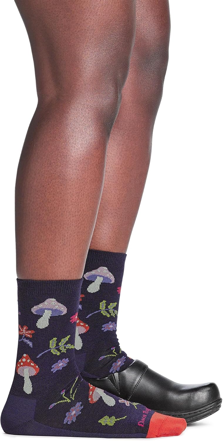 Darn Tough Vermont Shroom Bloom Crew Lightweight Merino Wool Lifestyle Socks (Style 6133)
