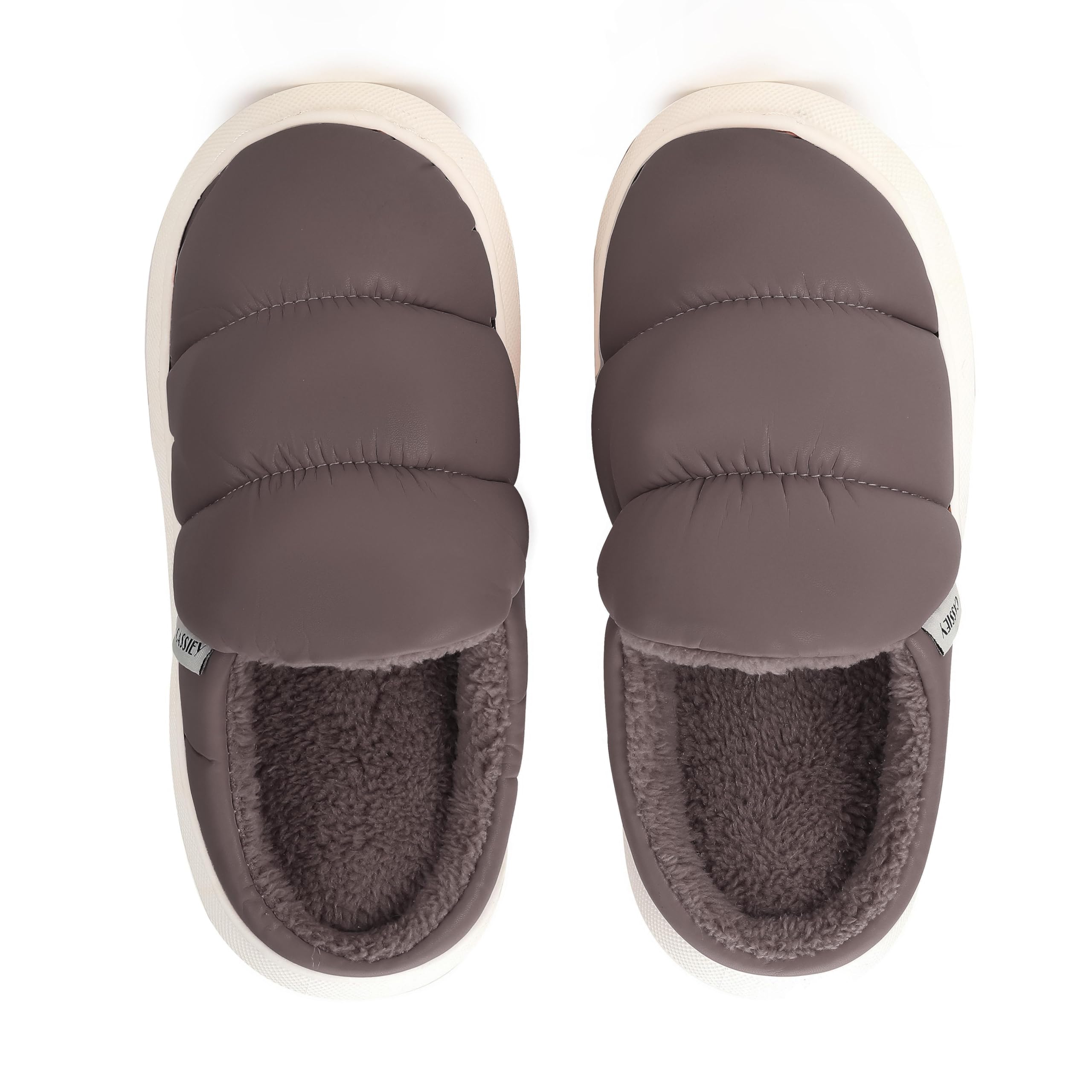 CASSIEY Slippers For Womens Winter Home Indoor Outdoor Slipper Thick Sole Waterproof Down Cotton Fur Slipper- Brown, 7.5 (B0CHWCQMYP) Amazon Price History, Amazon Price Tracker
