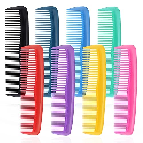 Miniatura 8 de Paquete de 100 peines envueltos individualmente, negro (100), plástico, peine para el cabello, para hotel, Airbnb, refugio, sin hogar, hogar de