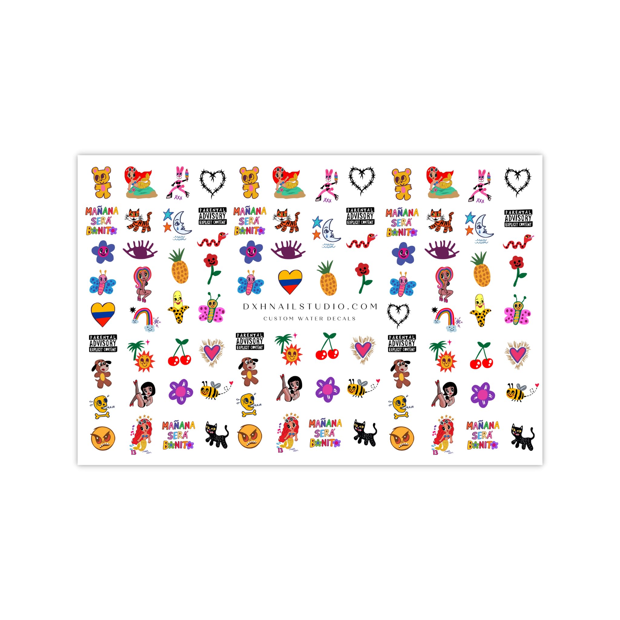 Karol Mana SeraMermaid Bonita Nail Decals Water Transfer Nail Art Stickers