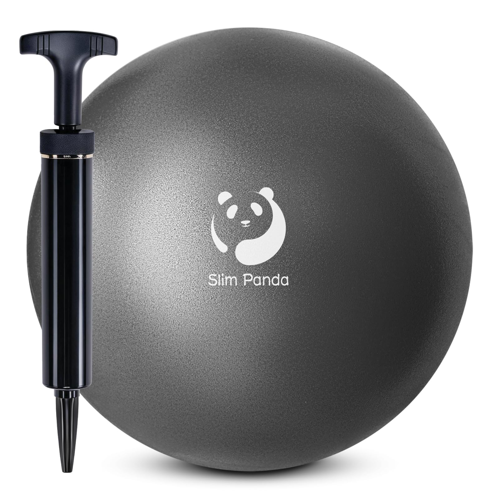 Slim Panda Palla Pilates Piccola,23-25cm Anti Scoppio Antiscivolo Palla Ginnastica con Cannuccia Gonfiabile,Soft PVC Palla daYoga per Fitness