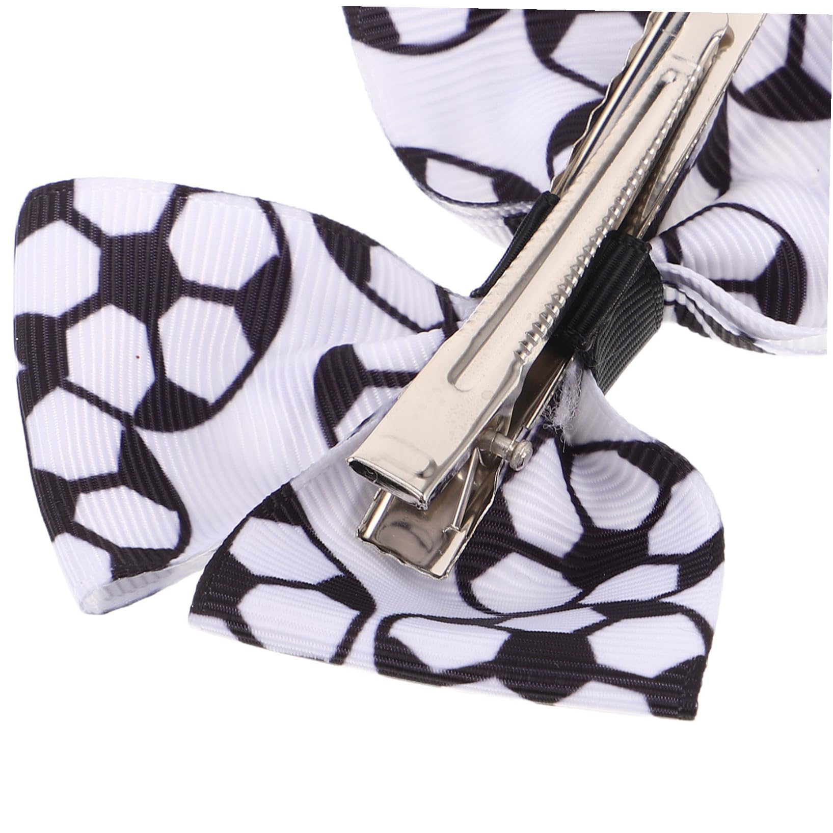Pinces à Cheveux Nœud Football pour Filles, Lot 12 Pièces Noir Blanc