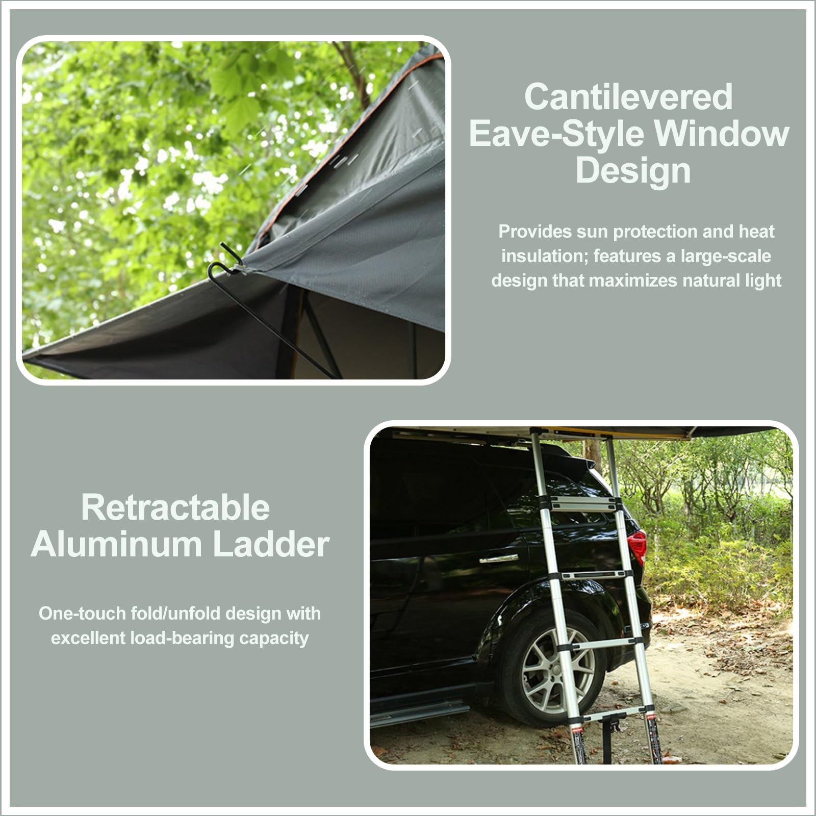Tienda De Campaña Para Techo De Coche, Tienda De Campaña Impermeable Para Techo De Coche, Ideal Para Viajes Por Carretera Y Desplazamientos De Larga Distancia