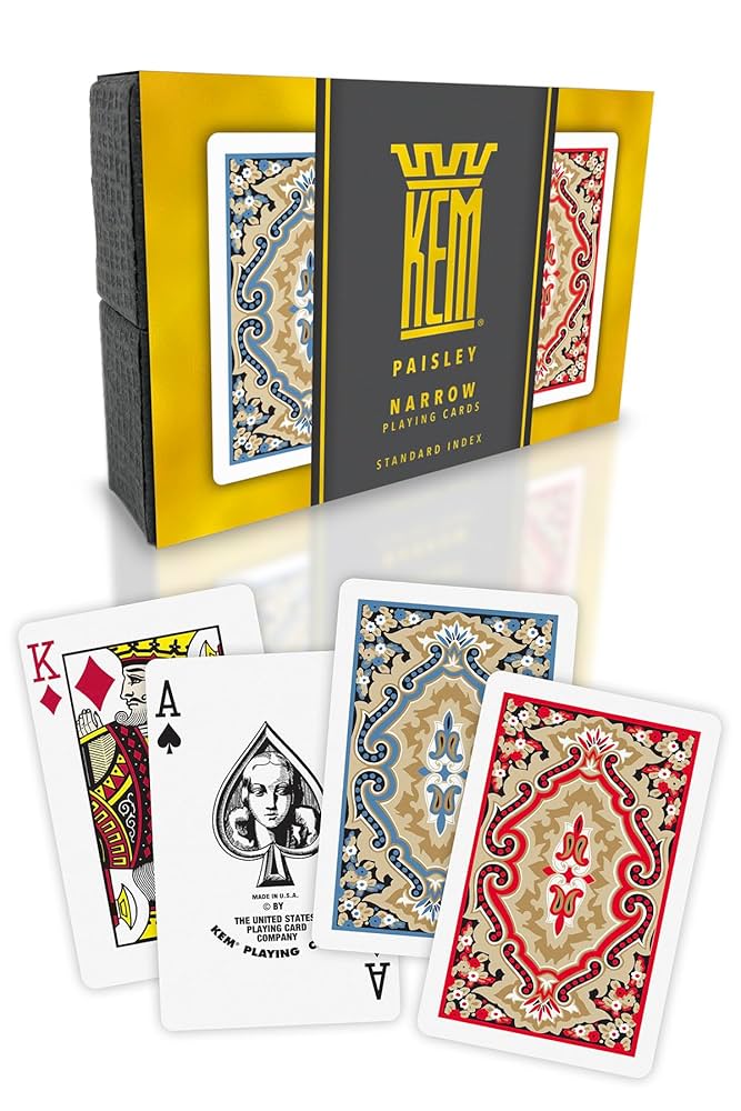 Paisley playing cards ペイズリー 新品12デック Amazon.com: KEM Paisley Plastic Bridge Size Poker Playing