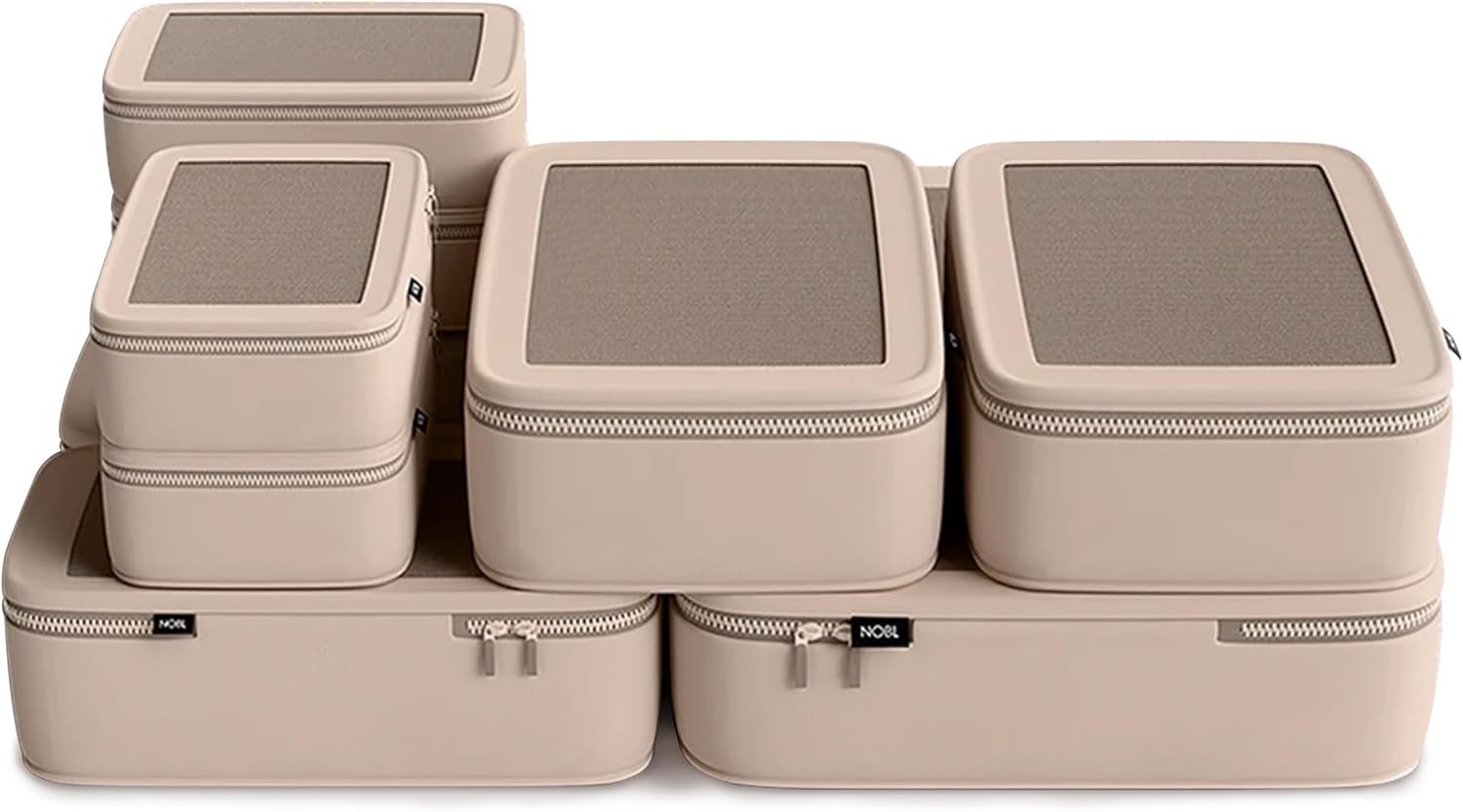 Nobl Travel Compressible Packing Cubes Set, 6 Pieces Travel