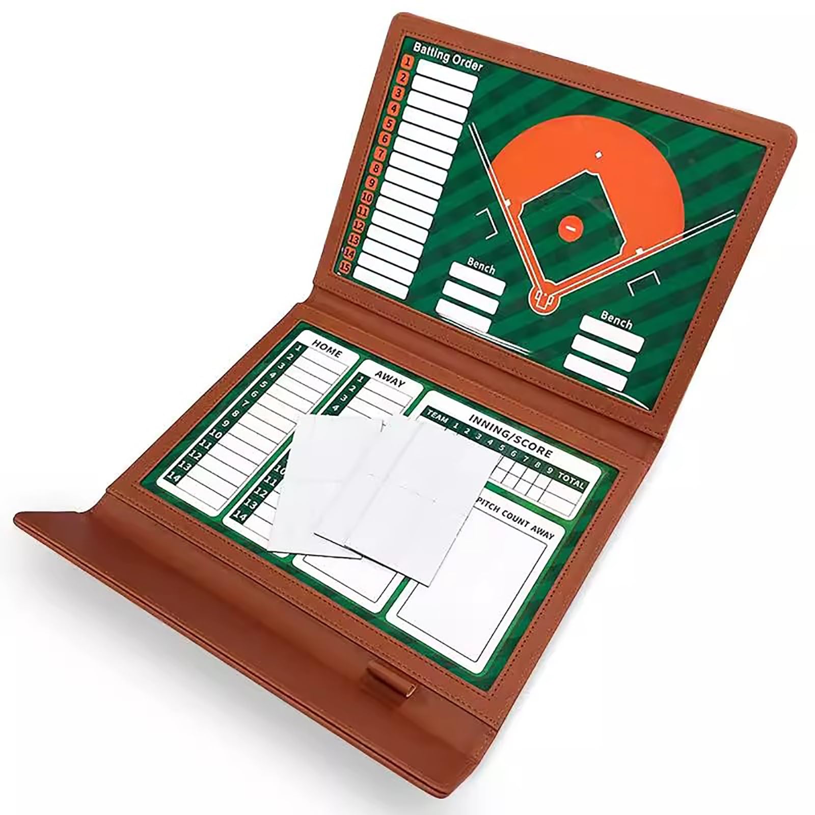 Magnetyczna Tablica Taktyczna do Baseballu, Trwała Konstrukcja, Gładka Powierzchnia do Pisania, Składana, w Zestawie Pisak I Elementy Magnetyczne, Idealna Treningu