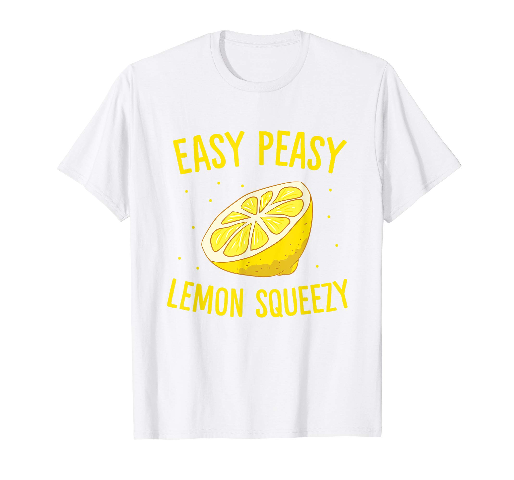 Cute Lemon TeesEasy Peasy Lemon Squeezy Funny Lemons Summer Lemonade T-ShirtOEKO-TEX STANDARD 100