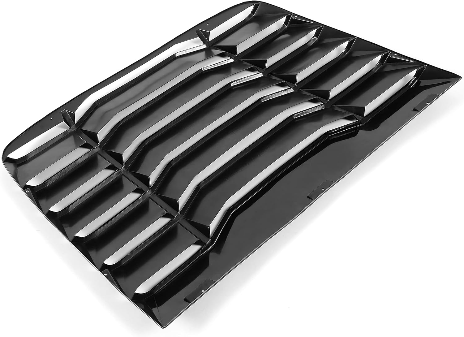 KUAFU Rear Window Louver Compatible with 2016-2020 Honda Civic 2-Door Coupe Windshield Sun Shade Cover ABS Plastic Black