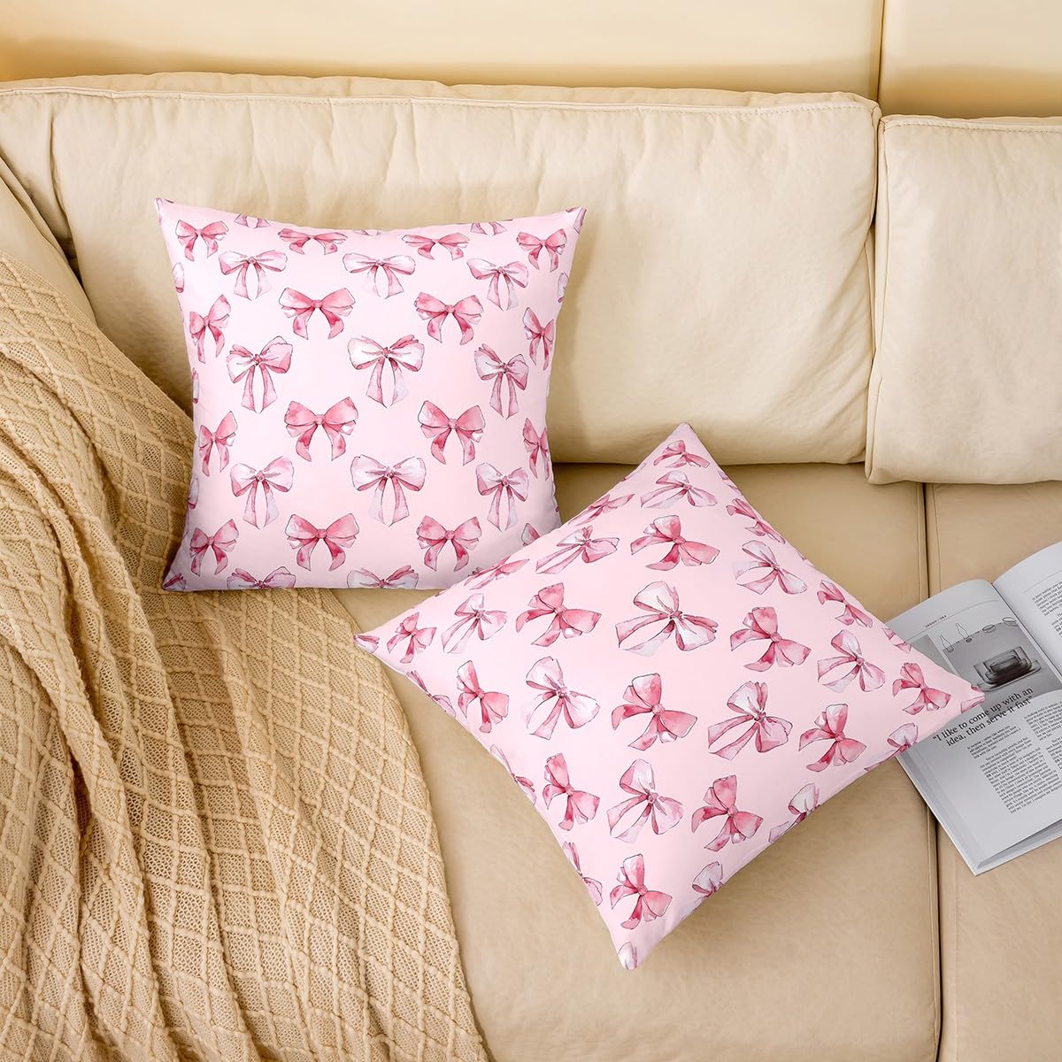 Lot De 2 Housses De Coussins 40x40 Arc-En-Ciel Pour Filles, Housse D'oreiller Soleil Et Étoiles Pour Enfants Garçons, Taies D'oreiller Nuage Style Cartoon, Coussin Décoratifs Pour Chambre À Coucher