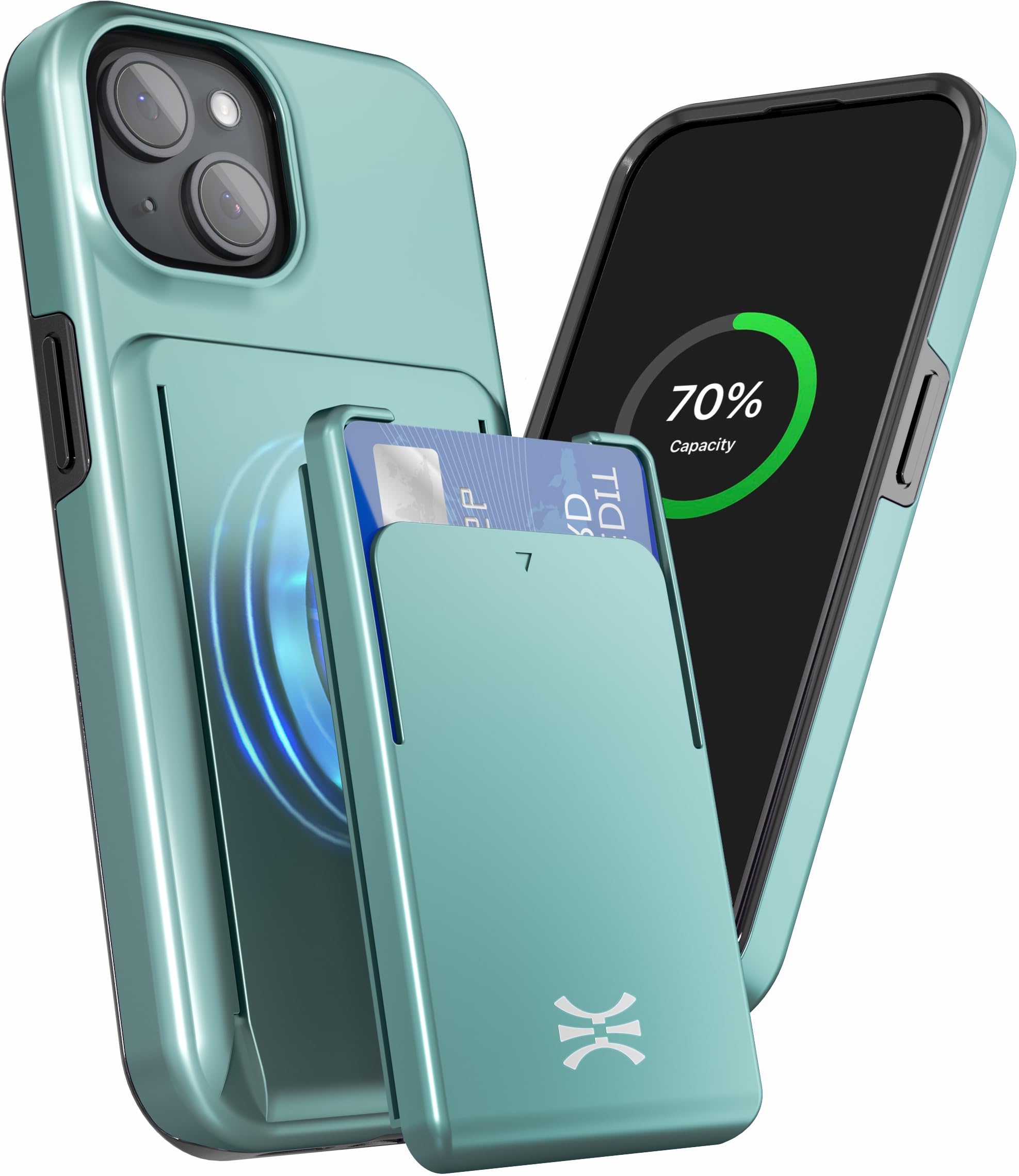Apple - teru TORU MX PRO for iPhone 15 Pro Slim Hard Wallet Case | Dual