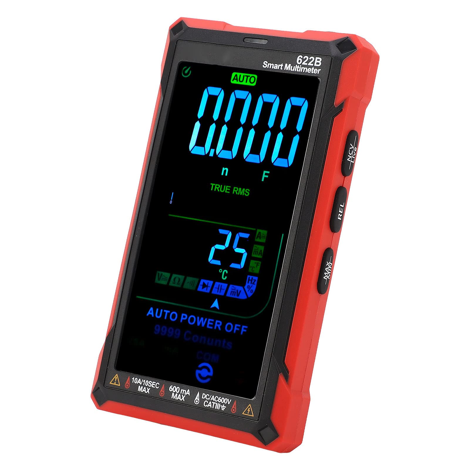 Keenso Recharged Digital Multimeter Large Screen Control Tester for Enthusiasts