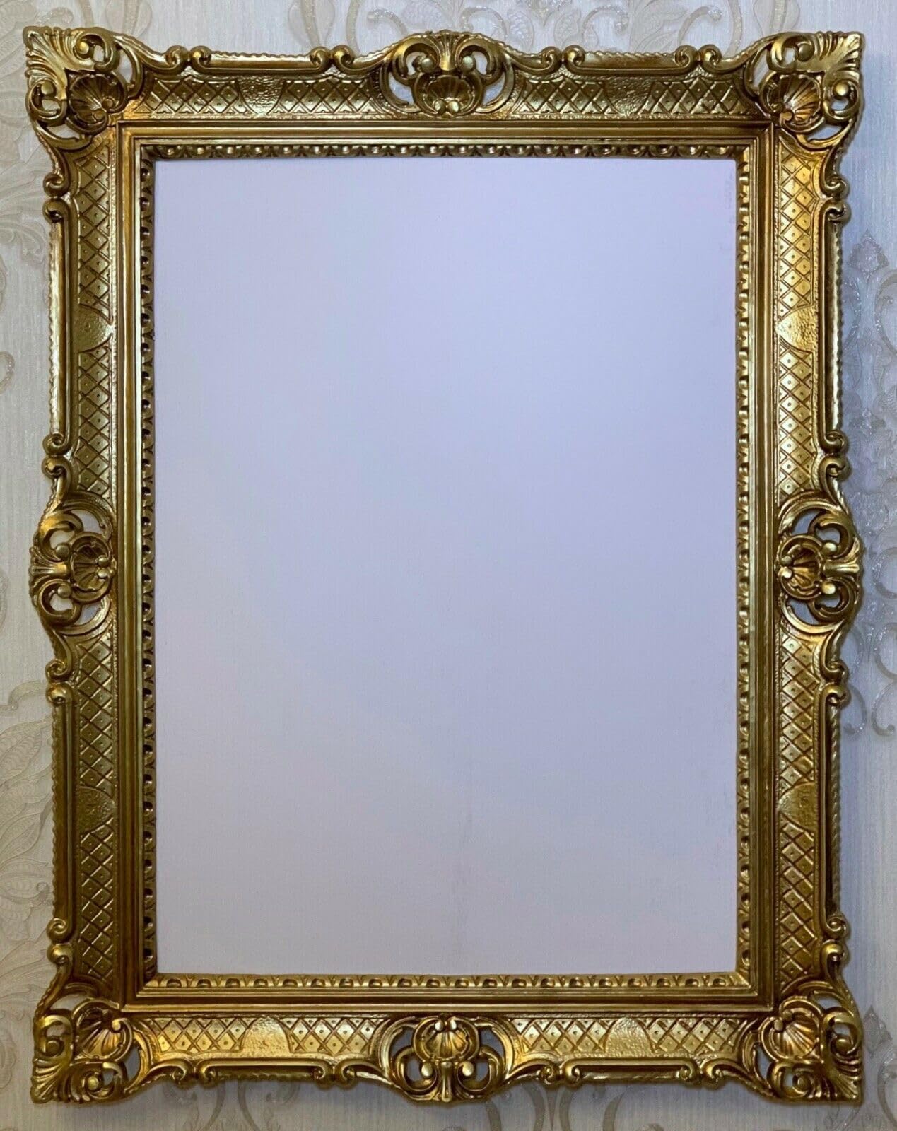 Barokowa ramka na zdjęcia, zestaw ramek na zdjęcia 50 x 70 cm, do reklamy, menu, prostokątny, plakat, duża ramka XXL, antyczna, ramka 90 x 70 cm, do plakatu, wiszącego, lustra