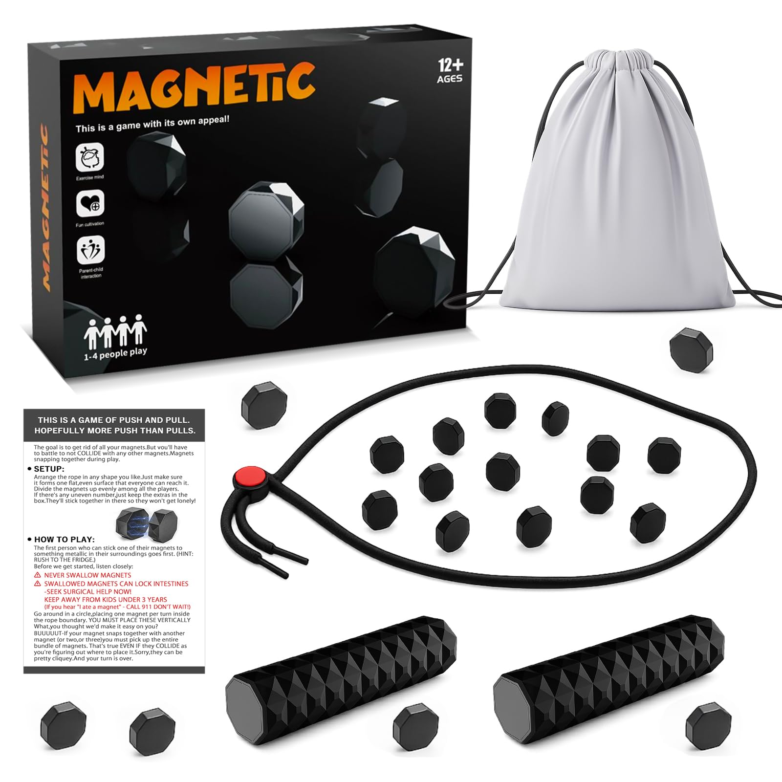 Amazon | MUFUSHAN 磁力効果チェス マジック チェス 20個 収納袋あり