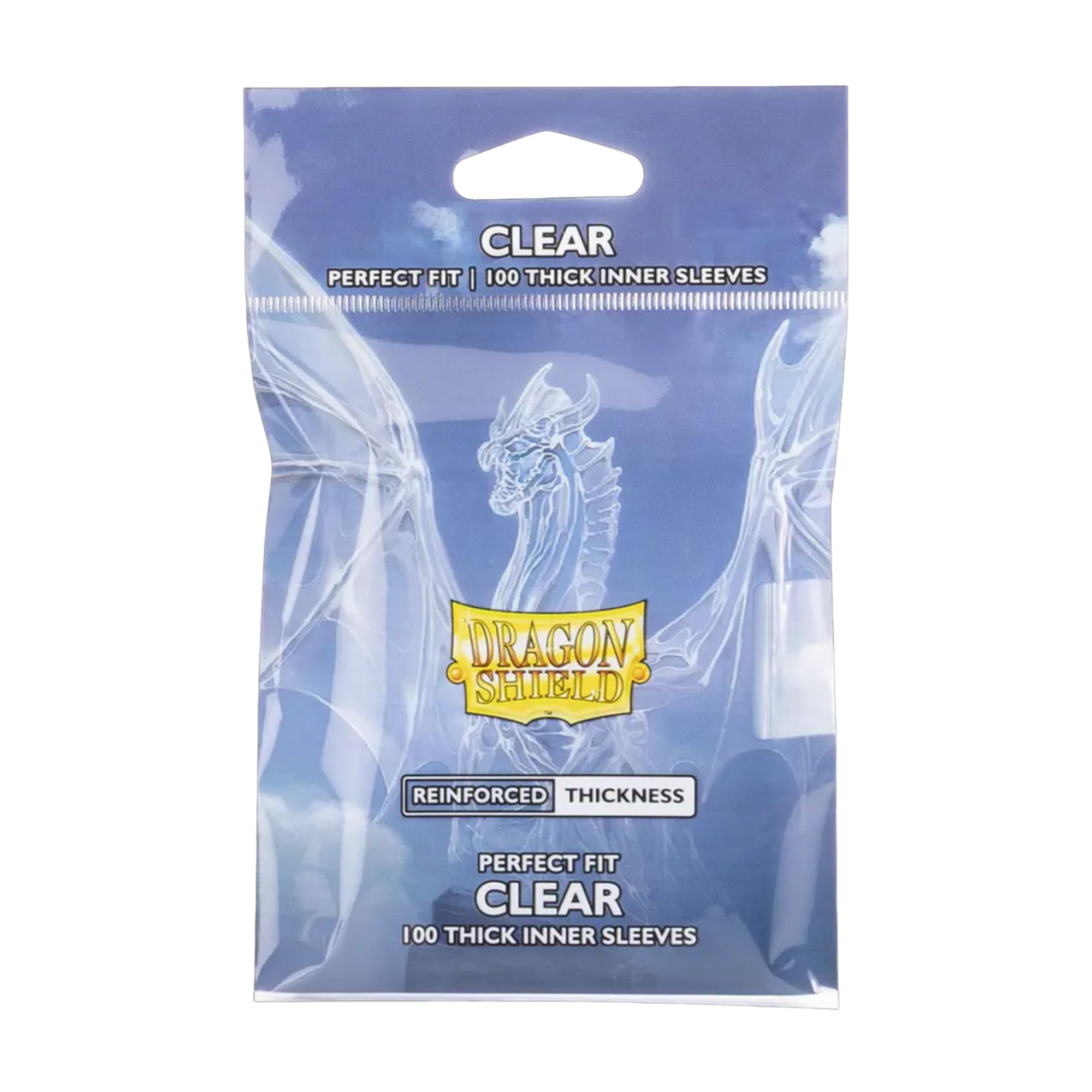 Dragon Shield - Standard Perfect Fit Thick Inner Sleeves - (100 Sleeves) - Clear — image 1