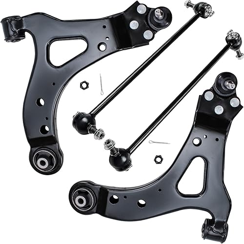 Miniatura 91 de Detroit Axle - Kit de brazos de control delanteros de 4 piezas para Nissan Cube 2009-2014, Nissan Versa 2007-2012 2 brazos de control inferiores con