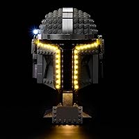 Vista 7 de Kyglaring Kit de luz LED con detección IR para Lego The Mandalorian Helmet 75328 bloques de construcción, solo luces, juego de modelo no incluido