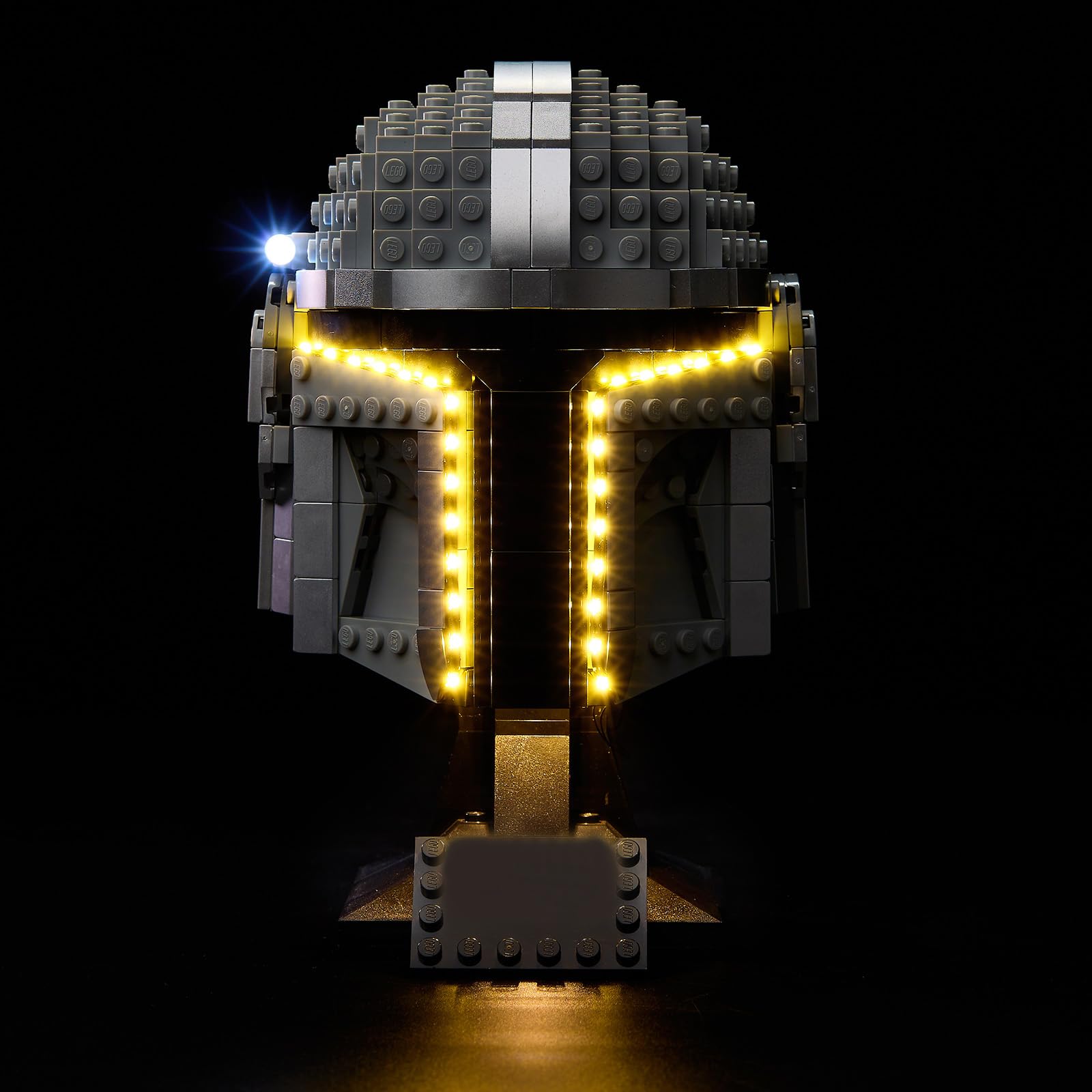 Kyglaring LED Light Kit Compatible with Lego The Mandalorian Helmet 75328 Building Blocks, Upgraded Lighting Accessories for 75328 Model Set, Lights