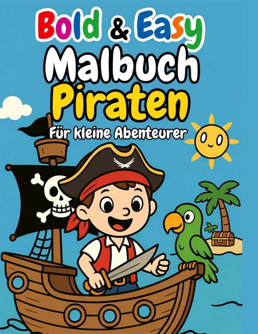 Bold & Easy Piraten Malbuch: Für kleine Abenteurer