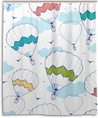 Amazon Nataxシャワーカーテン 防水防カビ加工 カーテンリング付属ユニコーンイラスト150x180cm浴室 洗面所 目隠し用 間仕切り おしゃれ バス用品 カーテンリング付属 ホテル用雑貨 取り付け簡単 シャワーカーテン ホーム キッチン オンライン通販