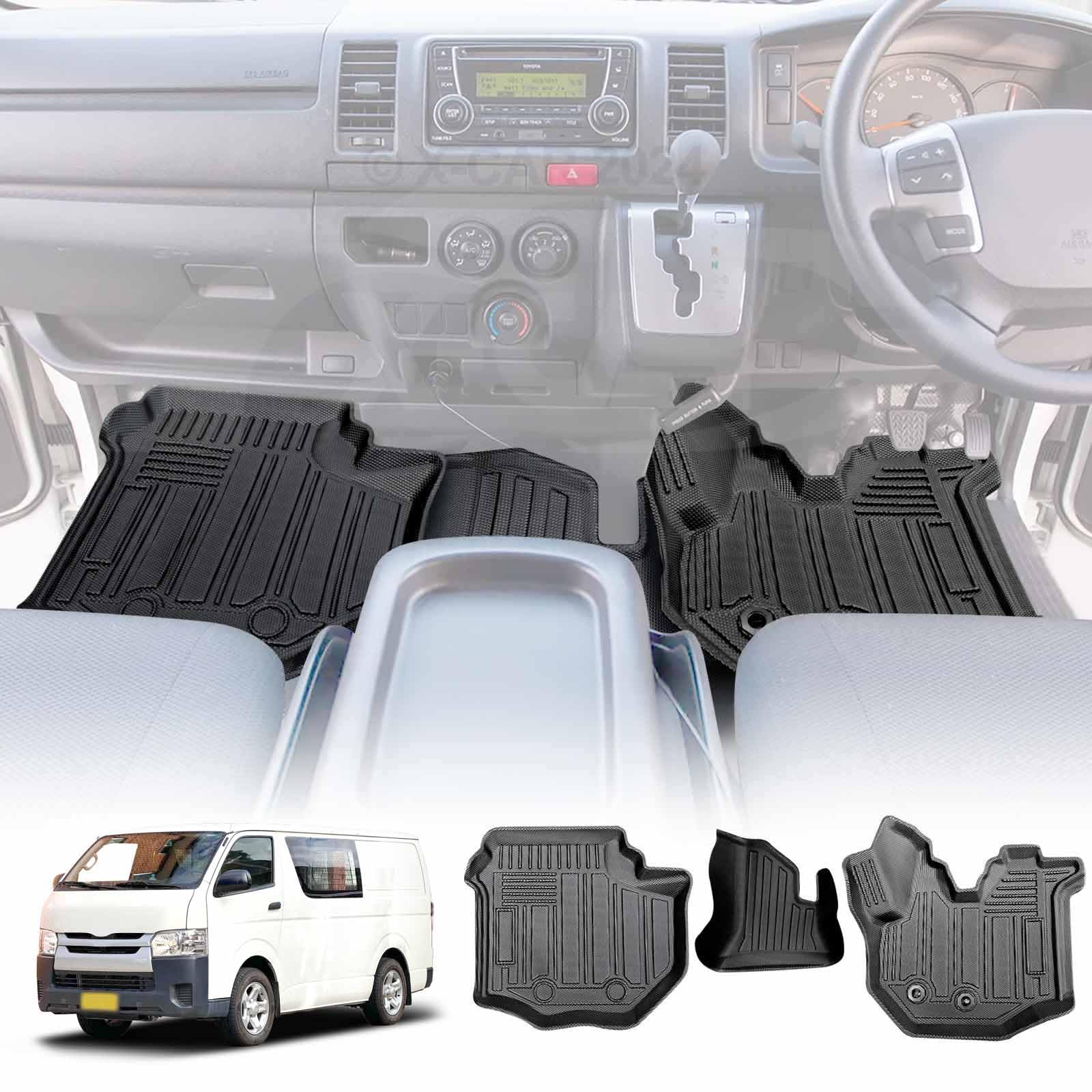 X-CAR 3D All-Weather Front Floor Mats for Toyota Hiace LWB Van