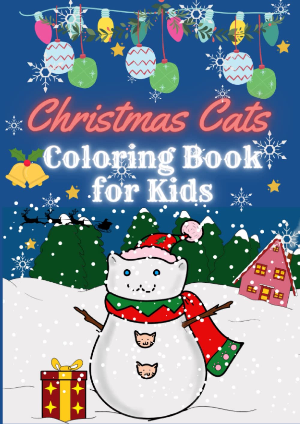 Christmas Cats Coloring Book for Kids: Cute and Fun Christmas Cats Designs . Holidays Coloring Book for Kids of All ages.
