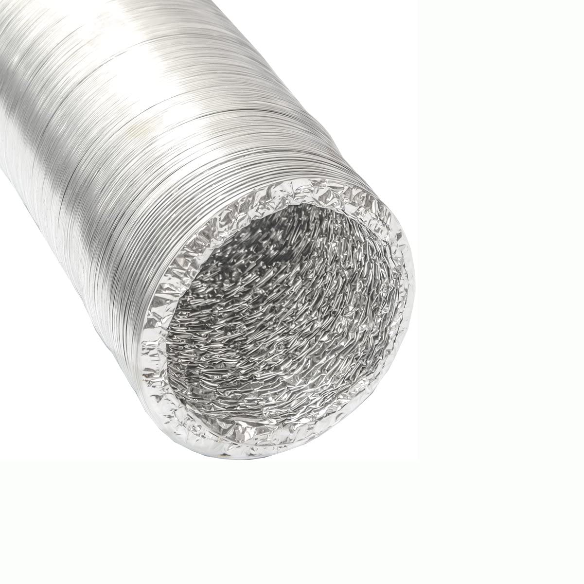 TUBO CONDCUTO 10m 150mm FLEXIBLE VENTILACIÓN ALUMINIO COCINAS BAÑOS INTERIOR