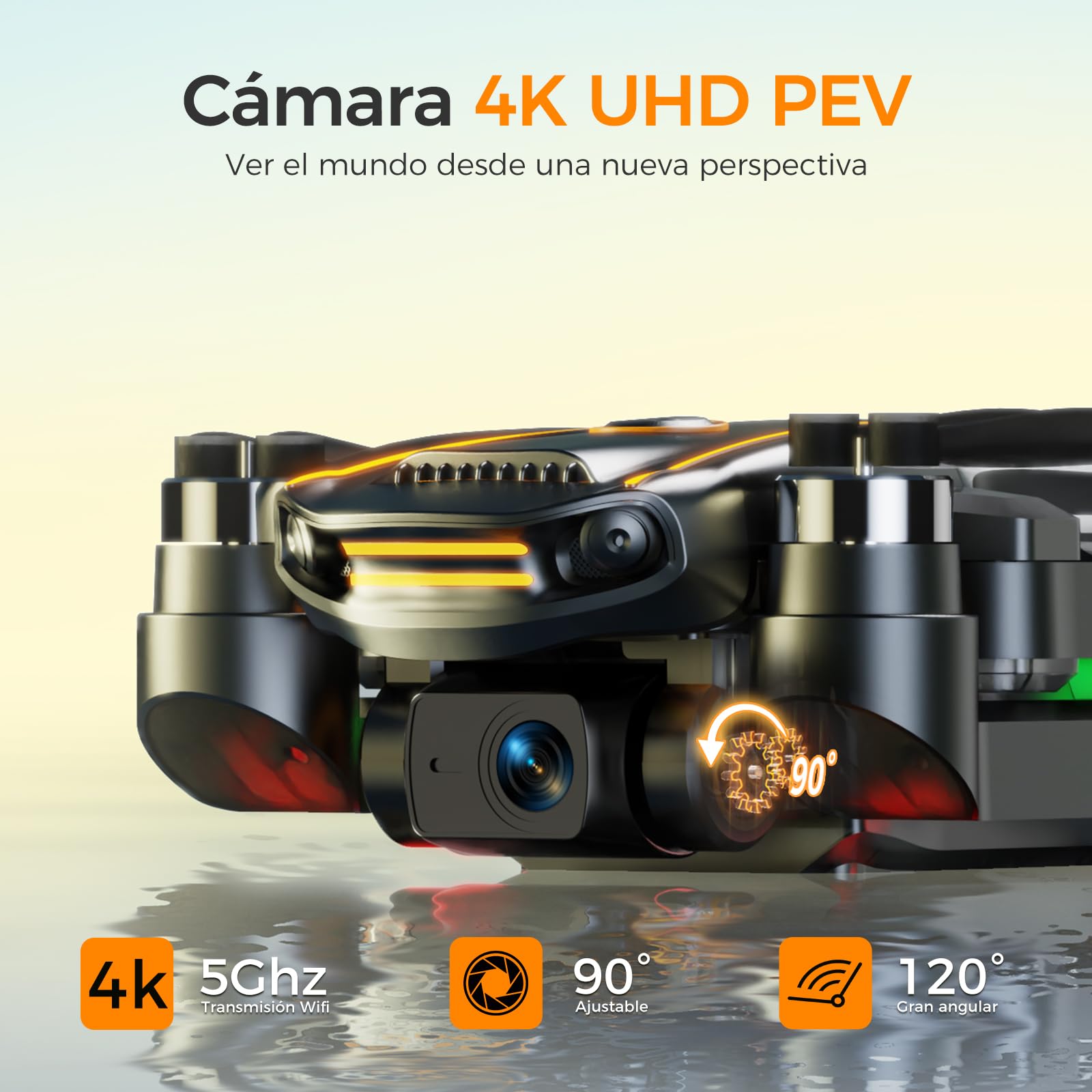 H11 GPS Drones con Cámara 4k para Adultos(control remoto pantalla) FPV drone para Adultos, Motor sin Escobillas, regreso automático,Tiempo de vuelo prolongado, menos de 249 g, C0