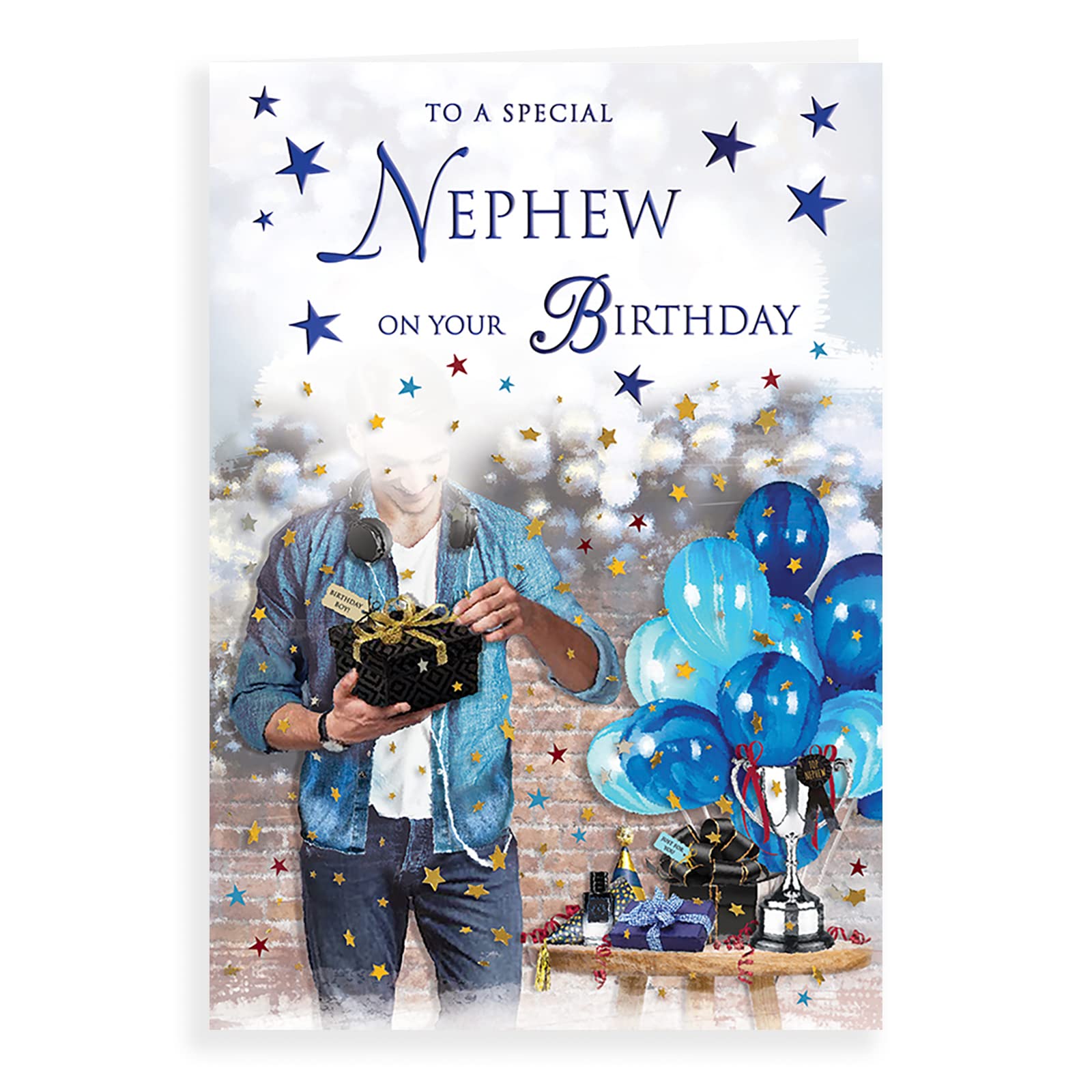 Piccadilly Greetings Regal Publishing Traditional Birthday Card Nephew - 9 x 6 inches
