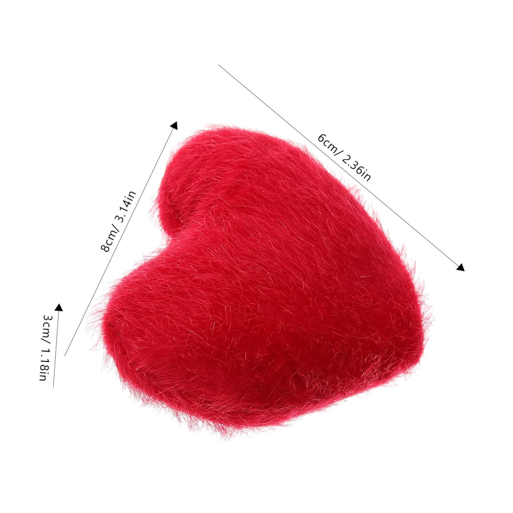 AUTSUPPL Heart Shaped Sewing Pin Holder 4pcs Reusable Pin Cushions for Sewing Quilting