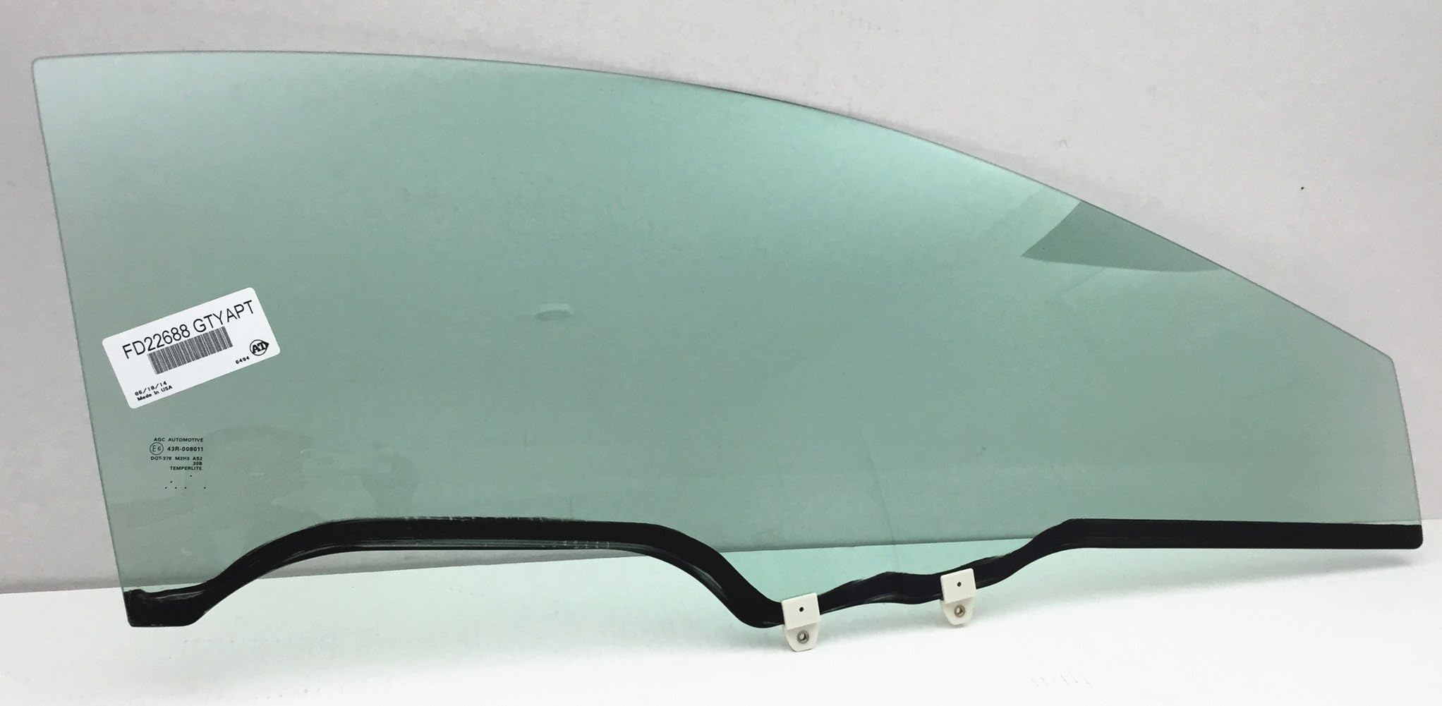 NAGD FD22688GTY Passenger Right Side Door Window Door Glass Compatible with Honda Civic 2 Door Coupe 2006-2011 Models