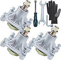 Vista 12 de Paquete de 3 husillos 604214 reemplazan a Hustler 604214 husillo para cortacéspedes Hustler, Hustler Raptor de 42 pulgadas, husillo Hustler Raptor